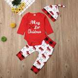 RENNY™ - Pyjama Combinaison "1er Noël" pour Bébé 3-18 Mois